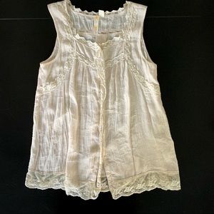 Beautiful Boho Lace Detailed Blouse XL